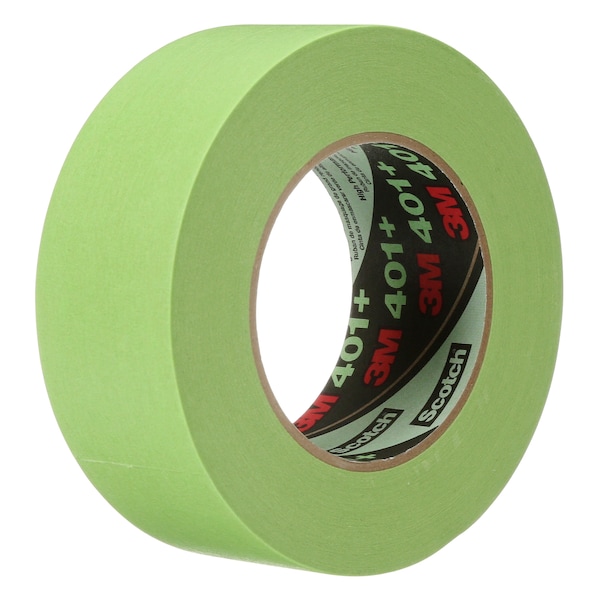 Masking Tape, 2x60 yd., Green, PK12, 2" W x 60 yds. L, Green, 12 PK
